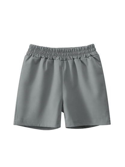 Summer Arrival Boys Casual Style Solid Color Shorts, MyKids-USA®, Shorts, MyKids-USA - Size/Age - 90 (12-24M) - Color - Grey -  -  - TR2505091945-B