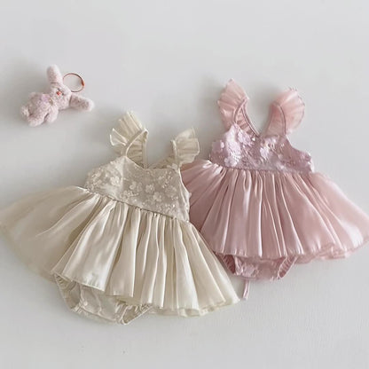 Summer Arrival Baby Girls Sleeveless Flowers Pattern Bodysuit Dress, MyKids-USA®, Baby & Children's One-Pieces, MyKids-USA -  -  -  -  -  -  - .