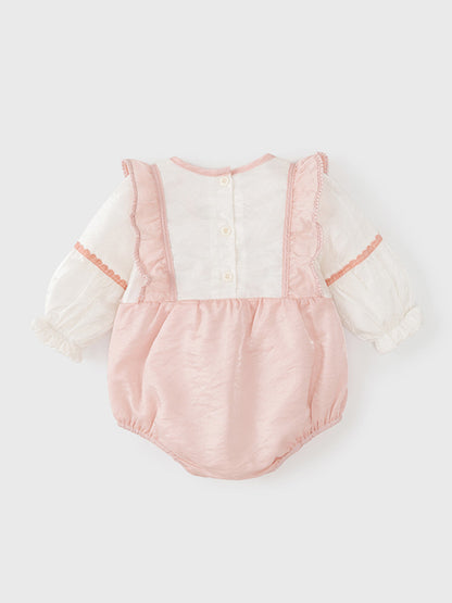 Arrival Autumn Baby Kids Girls Long Sleeves V Neck Embroidery Flowers Pattern Onesies and Dress – Princess Sister Matching Set, MyKids-USA®, Baby One-Pieces, MyKids-USA -  -  -  -  -  -  - 