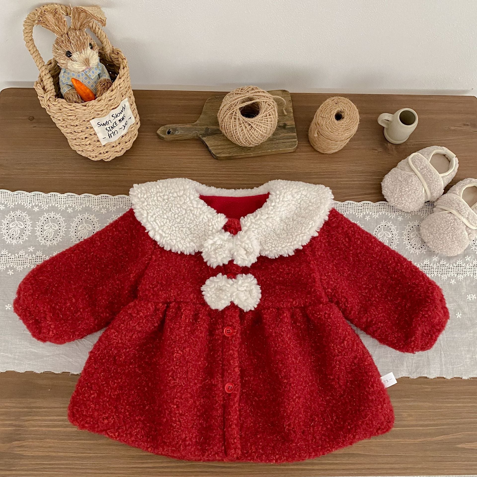 Winter Arrival Baby Kids Girls Color Patchwork Long Sleeves Warm Fluffy Coat, MyKids-USA®, Puffer Jackets, MyKids-USA -  -  -  -  -  -  - 