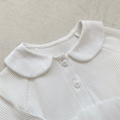 MyKids-USA® Autumn Tulle Patchwork Baby Girls Princess Long Sleeves Dress