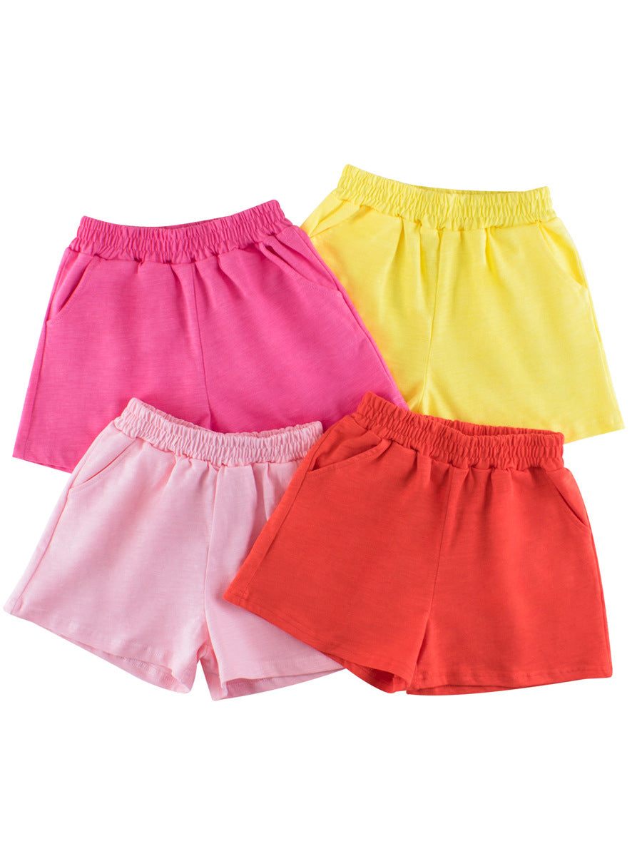 Summer Arrival Baby Kids Cotton Casual Style Plain Shorts