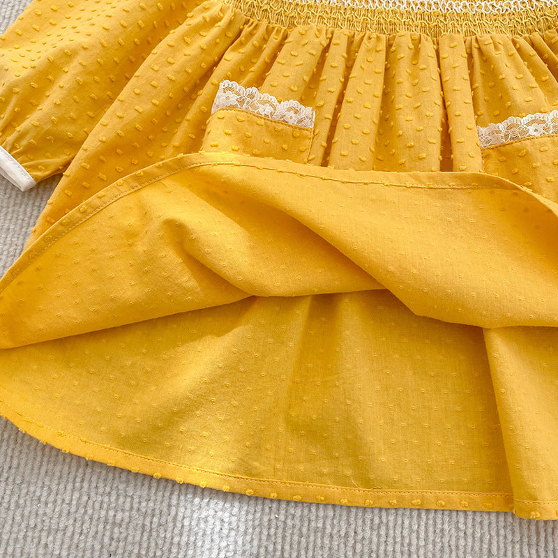 Arrival Spring and Autumn Flowers Pattern Lace Trim Baby Kids Girls Onesies and Dress – Princess Sister Matching Set, MyKids-USA®, Baby & Toddler Outfits, MyKids-USA -  -  -  -  -  -  - .