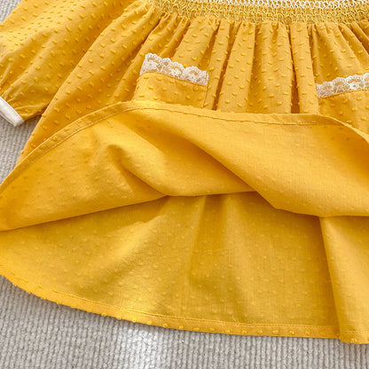 Arrival Spring and Autumn Flowers Pattern Lace Trim Baby Kids Girls Onesies and Dress – Princess Sister Matching Set, MyKids-USA®, Baby & Toddler Outfits, MyKids-USA -  -  -  -  -  -  - .