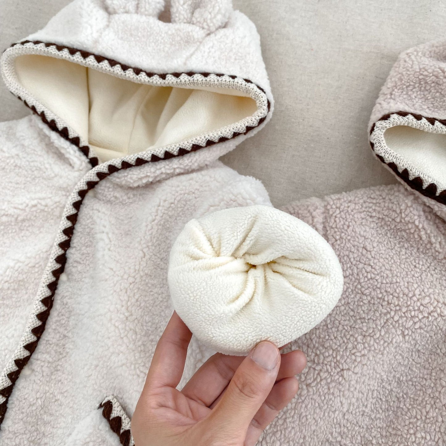 Autumn and Winter Arrival Baby Unisex Long Sleeves Geometric Pattern Fluffy Rompers, MyKids-USA®, Baby One-Pieces, MyKids-USA -  -  -  -  -  -  - 