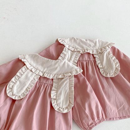 Autumn Arrival Baby Girls Color Patchwork Long-sleeved Onesies and Dress – Princess Sister Matching Set, MyKids-USA®, Baby & Toddler Dresses, MyKids-USA -  -  -  -  -  -  - 