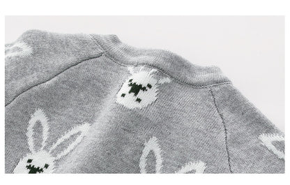 Hot Selling Autumn Baby Kids Long Sleeves Rabbits Cartoon Pattern Rompers