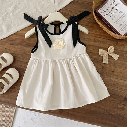 Summer Arrival Color Patchwork Sleeveless Flowers Pattern Dress for Stylish Girls, MyKids-USA®, Baby & Toddler Dresses, MyKids-USA - Size/Age - 80 (9-12M) - Color - Beige -  -  - TR2603162147-A.