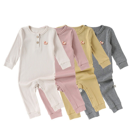 Spring Arrival Baby Unisex Long Sleeves Cartoon Horse Pattern Rompers, MyKids-USA®, Baby One-Pieces, MyKids-USA -  -  -  -  -  -  - .