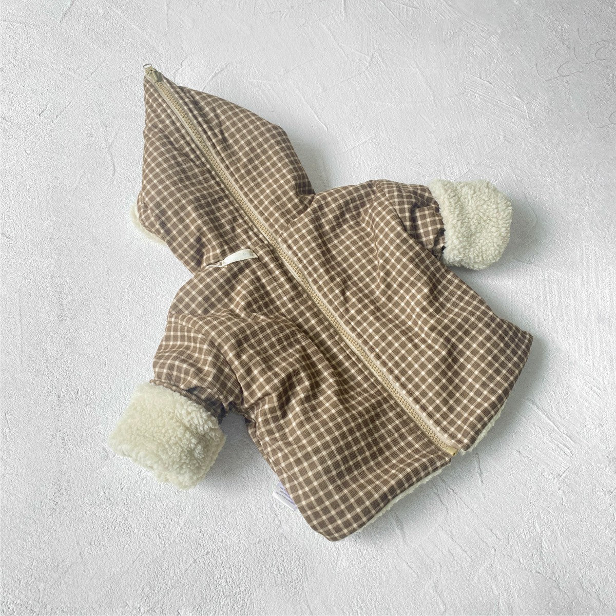 Arrival Winter Baby Kids Unisex Plaid or Striped Pattern Fleece-Lined Hoodies