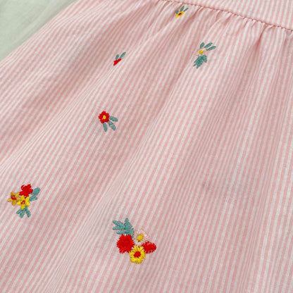 Summer Girls Flowers Pattern Embroidered Short Sleeves Onesies and Dress – Princess Sister Matching Set, MyKids-USA®, Baby & Children's One-Pieces, MyKids-USA -  -  -  -  -  -  - .