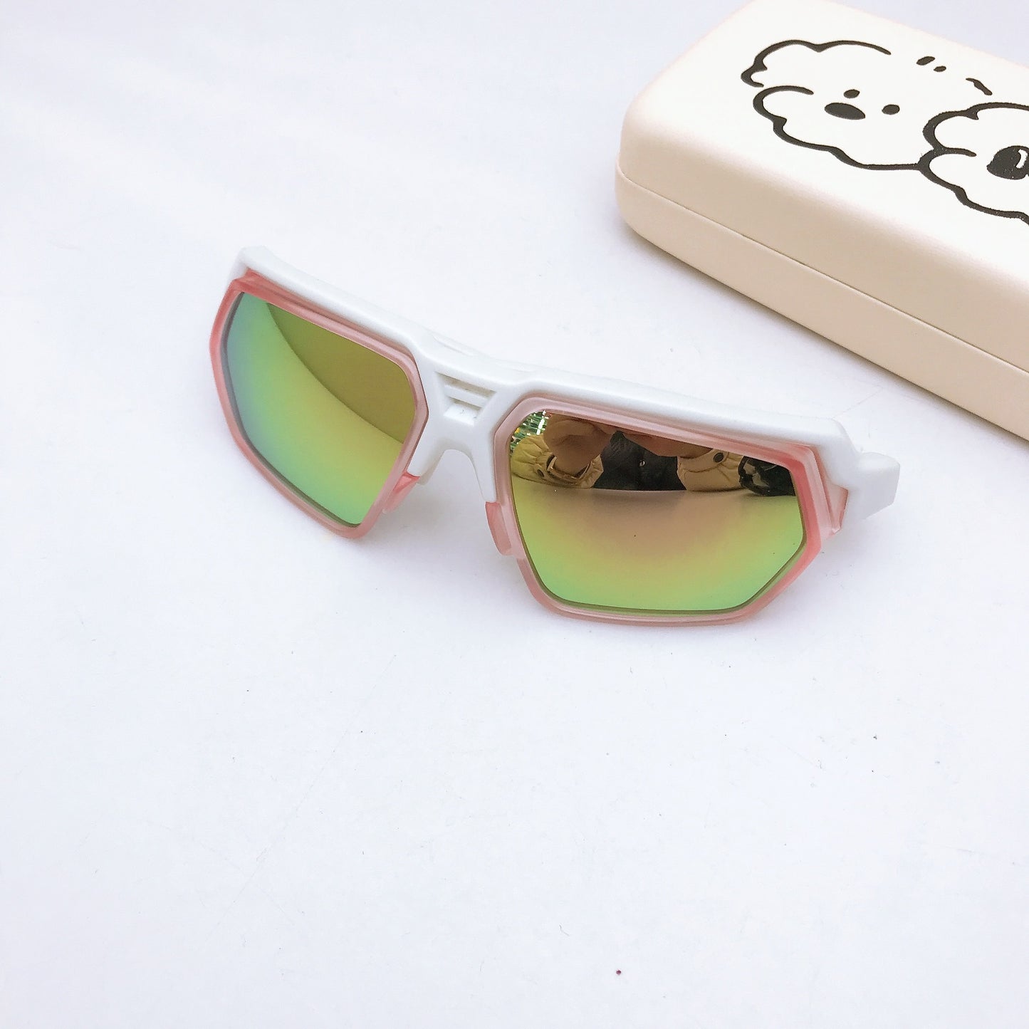 Fashionable Boys’ Sunglasses – UV Shielding & Trendy Design for Outdoor Fun, MyKids-USA®, Sunglasses, MyKids-USA - Size/Age - Average Size (0-12Y） - Color - White -  -  - TR2601281016-F.