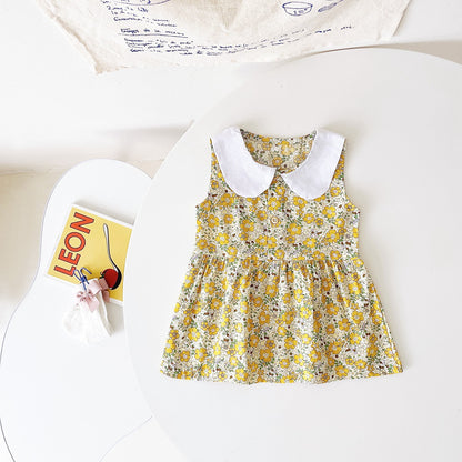Baby Girl Various Style Print Pattern Loose Summer Dress