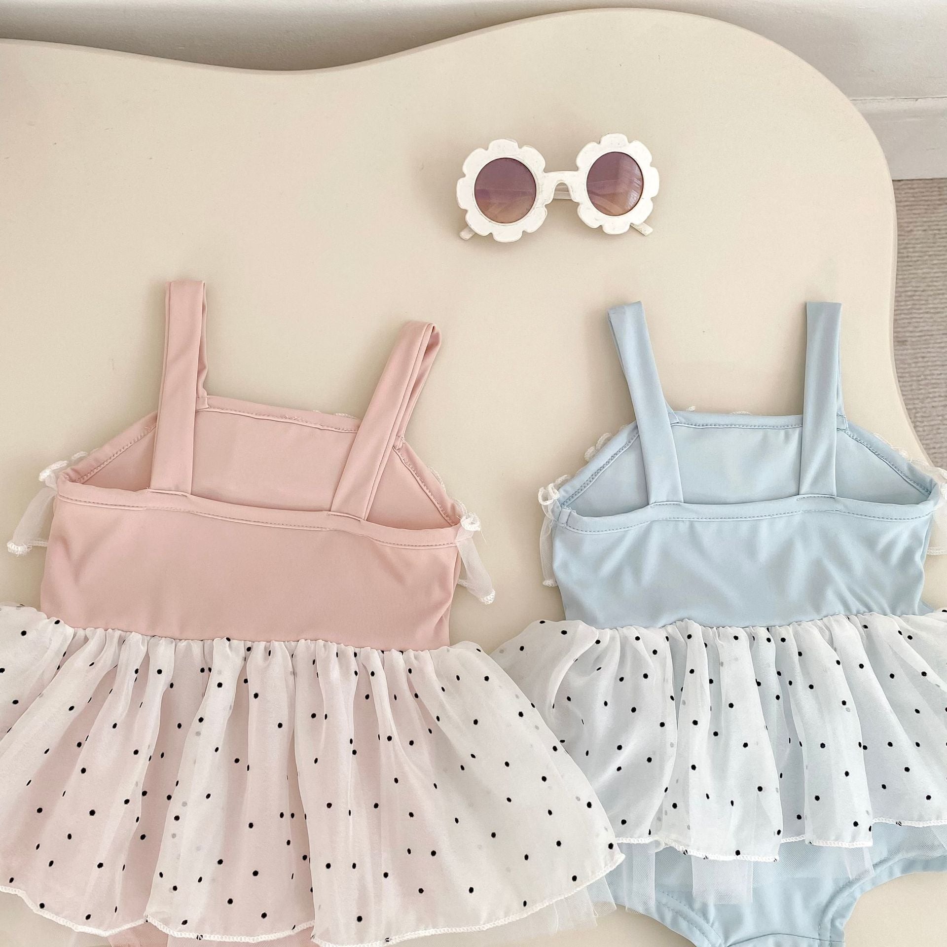 Summer Arrival Baby Girls Dots Pattern Lace Trim Swimwear, MyKids-USA®, Baby & Children's One-Pieces, MyKids-USA -  -  -  -  -  -  - .