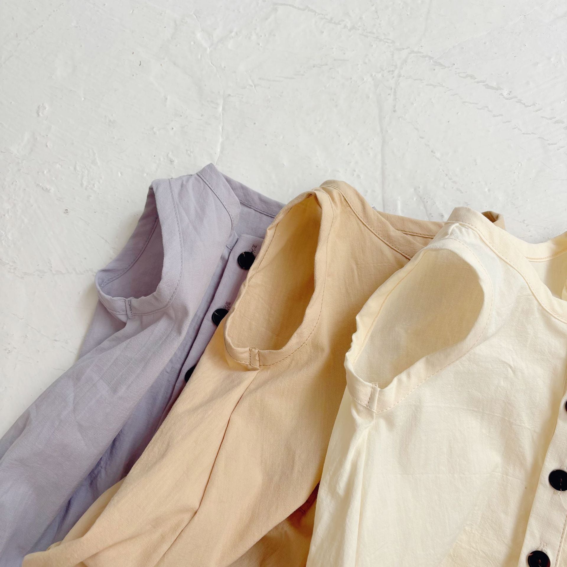 Summer Arrival Baby Unisex Simple Plain Sleeveless Open-front Thin Onesies, MyKids-USA®, Baby One-Pieces, MyKids-USA -  -  -  -  -  -  - 