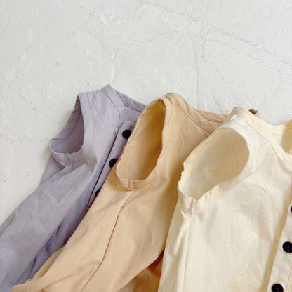 Summer Arrival Baby Unisex Simple Plain Sleeveless Open-front Thin Onesies, MyKids-USA®, Baby One-Pieces, MyKids-USA -  -  -  -  -  -  - 