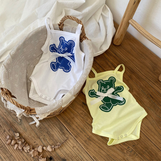 MyKids-USA® Summer Arrival Baby Sleeveless Cartoon Pattern Bodysuit