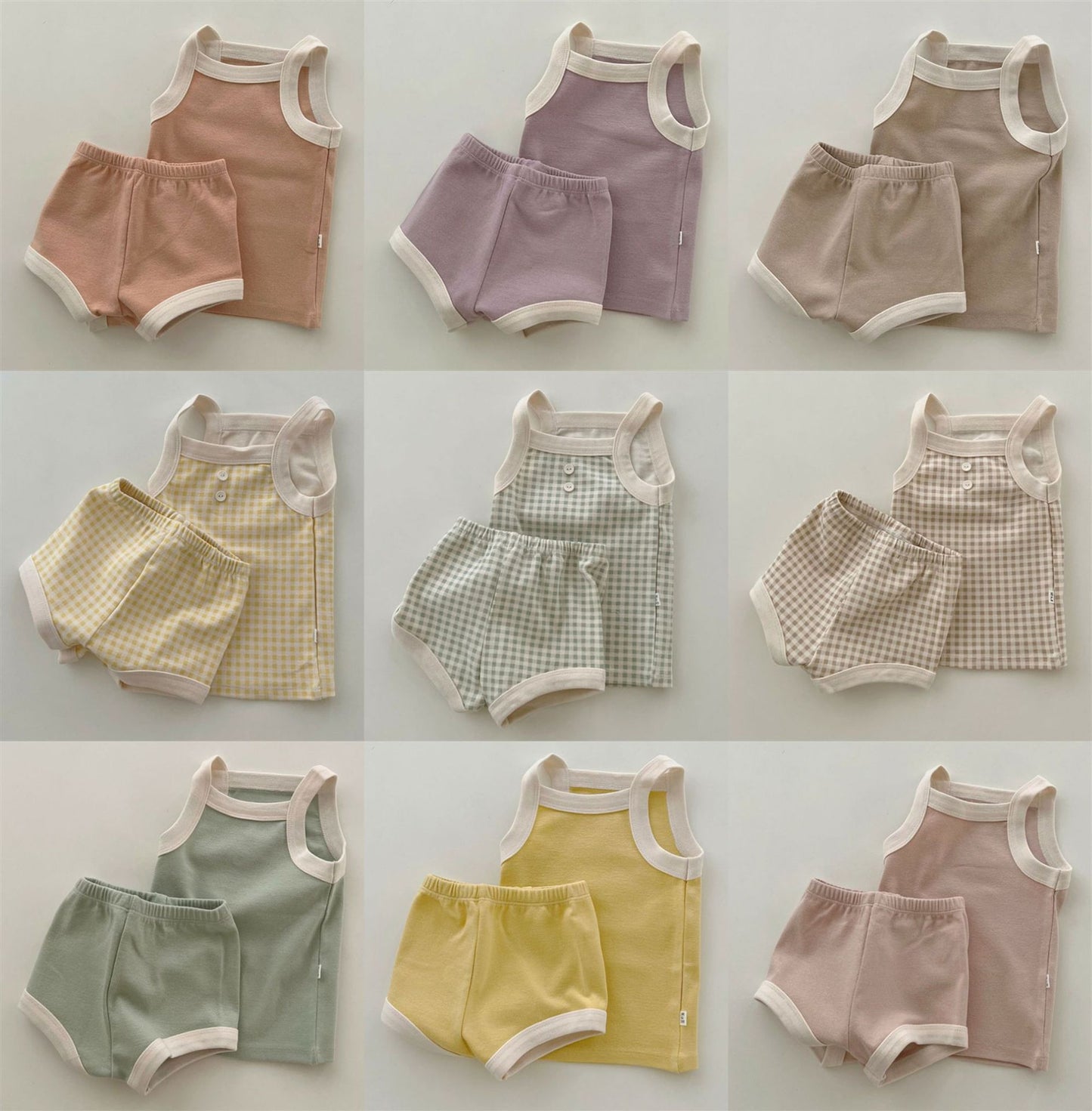 Arrival Summer Baby Kids Sleeveless Vest, Shorts and Hairband Clothing Set