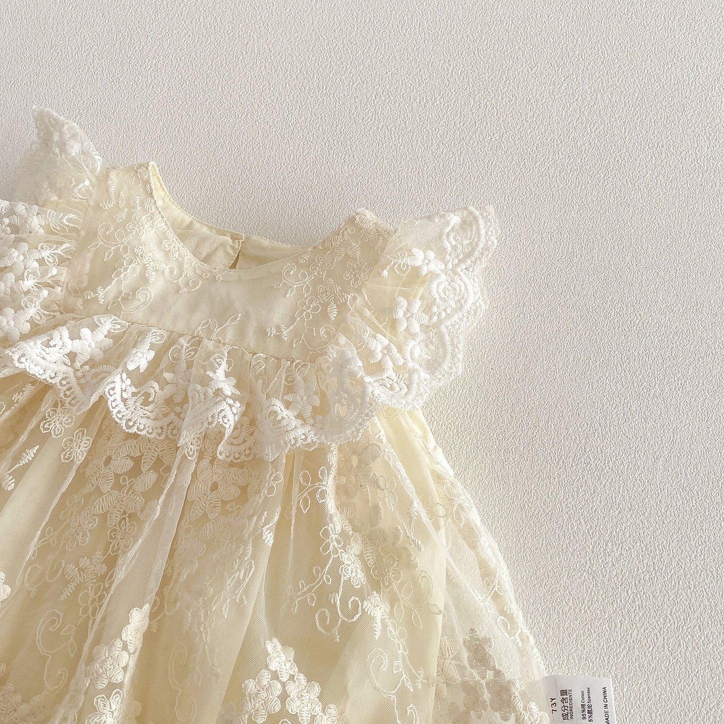 Arrival Summer Baby Kids Girls Fly Sleeves Floral Pattern Tulle Decorated Bodysuit, MyKids-USA®, Bodysuits, MyKids-USA -  -  -  -  -  -  - .