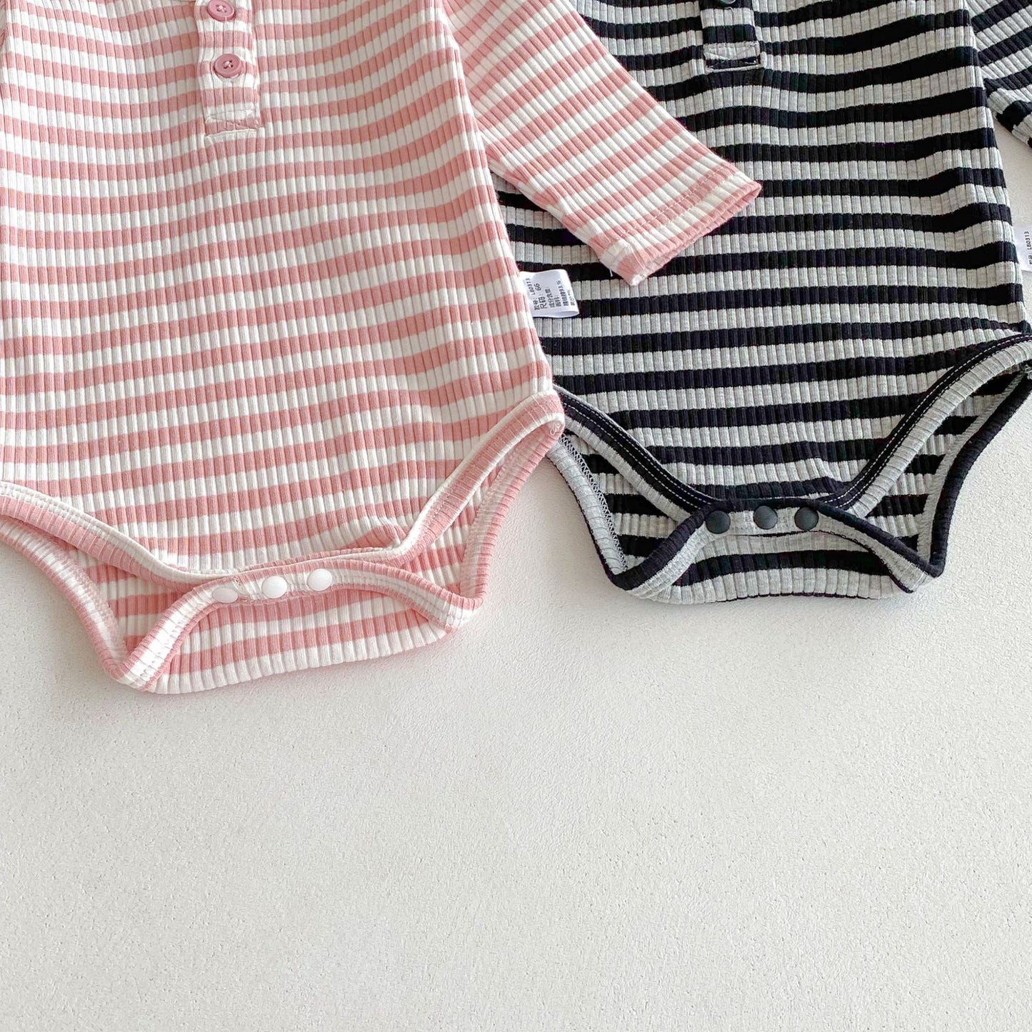 Autumn Arrival Baby Unisex Long Sleeves Striped Onesies, MyKids-USA®, Baby One-Pieces, MyKids-USA -  -  -  -  -  -  - 