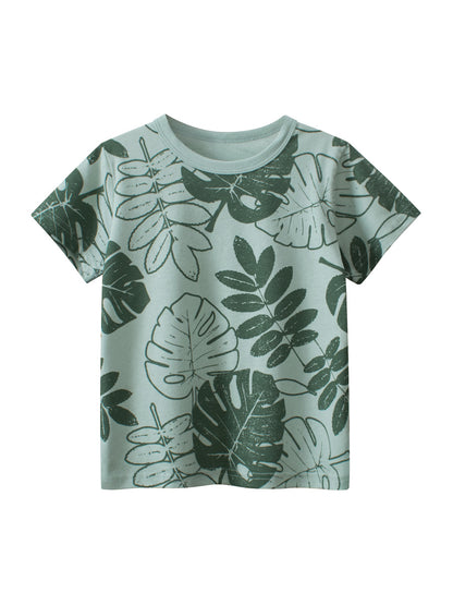 Printing Pattern Boys T-Shirt In European And American Style For Summer