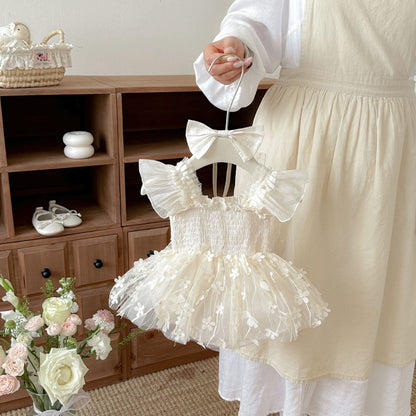 Design Summer Baby Kids Girls Fly Sleeves Flowers Pattern Tulle Bodysuit, MyKids-USA®, Baby & Children's One-Pieces, MyKids-USA -  -  -  -  -  -  - .