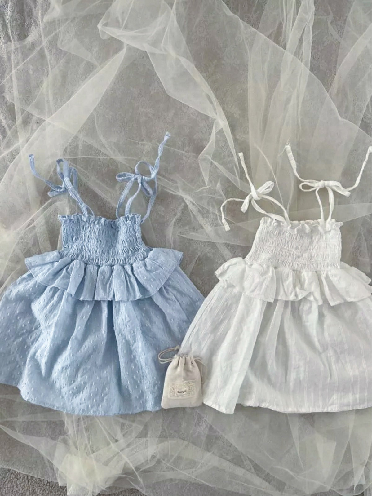 Summer Arrival Baby Girls Sleeveless Pleated Pattern Solid Color Dress