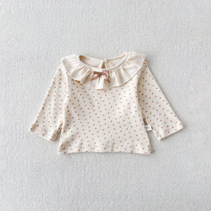 Autumn and Spring Arrival Baby Kids Girls Long Sleeves Floral Top, MyKids-USA®, Baby & Toddler Tops, MyKids-USA - Size/Age - 73 (6-9M) - Color - Pink -  -  - TR2511232327-B