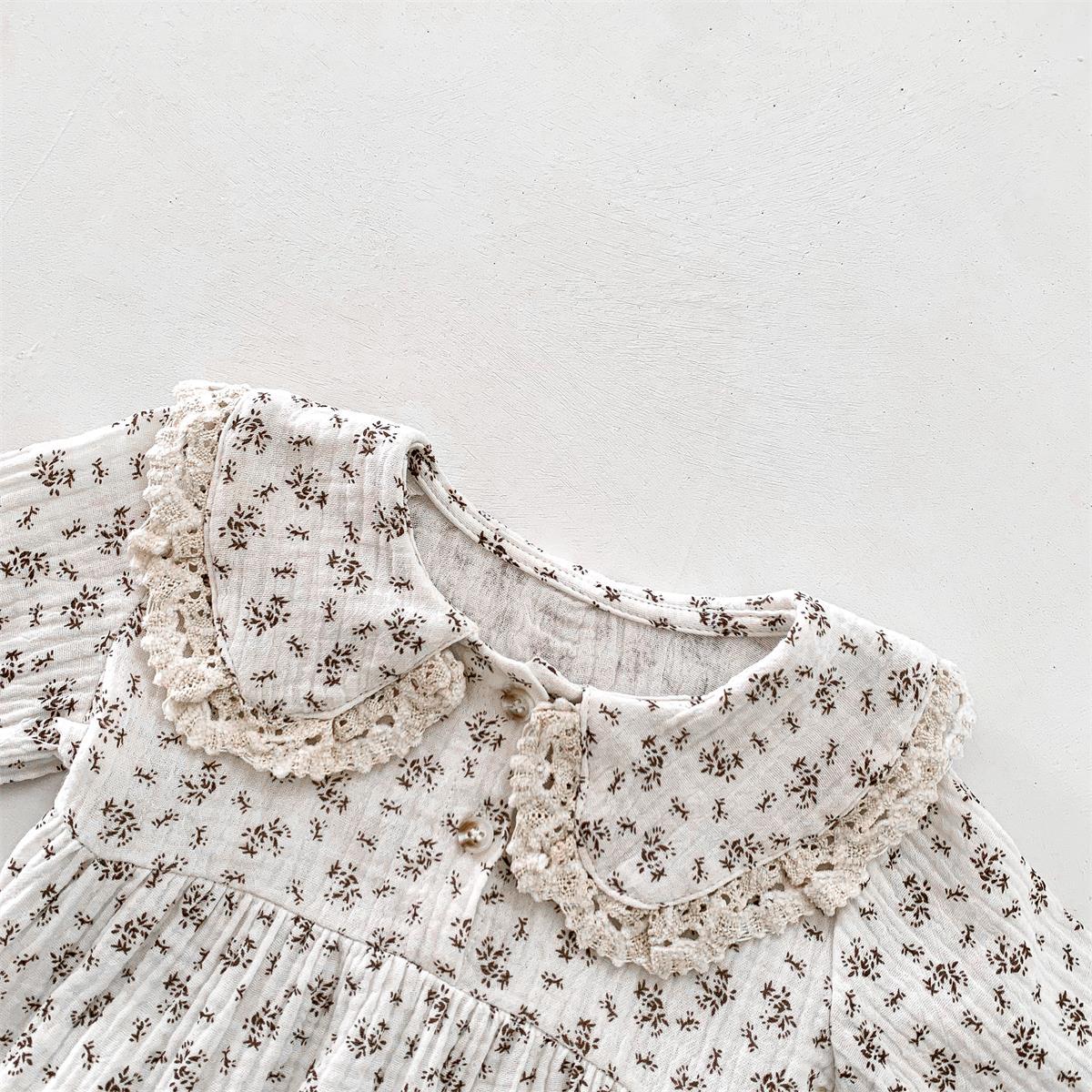 Autumn Arrival Baby Girls Long Sleeves Floral Pattern Onesies, MyKids-USA®, Baby One-Pieces, MyKids-USA -  -  -  -  -  -  - 