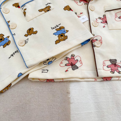 Winter and Autumn Baby Kids Long Sleeves Animals Cartoon Pattern Top and Pants Pajamas Clothing Set, MyKids-USA®, Pajamas, MyKids-USA -  -  -  -  -  -  - 