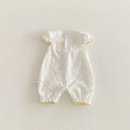 Summer Arrival Baby Girls Short Sleeves Flowers Pattern Rompers, MyKids-USA®, Baby One-Pieces, MyKids-USA -  -  -  -  -  -  - .