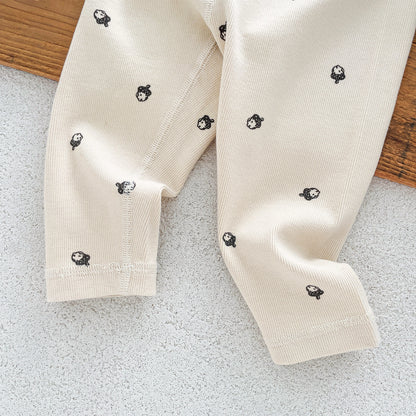 Autumn and Spring Baby Kids Long Sleeves Casual Nuts Pattern Top and Pants Clothing Set, MyKids-USA®, Baby & Toddler Outfits, MyKids-USA -  -  -  -  -  -  - .