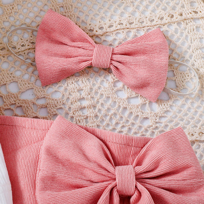 Summer Baby Kids Girls Short Sleeves Flowers Pattern Top and Pink Skirt Set, MyKids-USA®, Baby & Children's Outfits, MyKids-USA -  -  -  -  -  -  - .