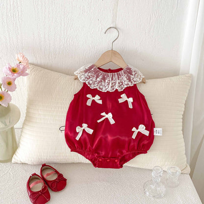 Summer Arrival Baby Girls Cute Butterfly-bows Pattern Sleeveless Onesies, MyKids-USA®, Baby One-Pieces, MyKids-USA -  -  -  -  -  -  - 