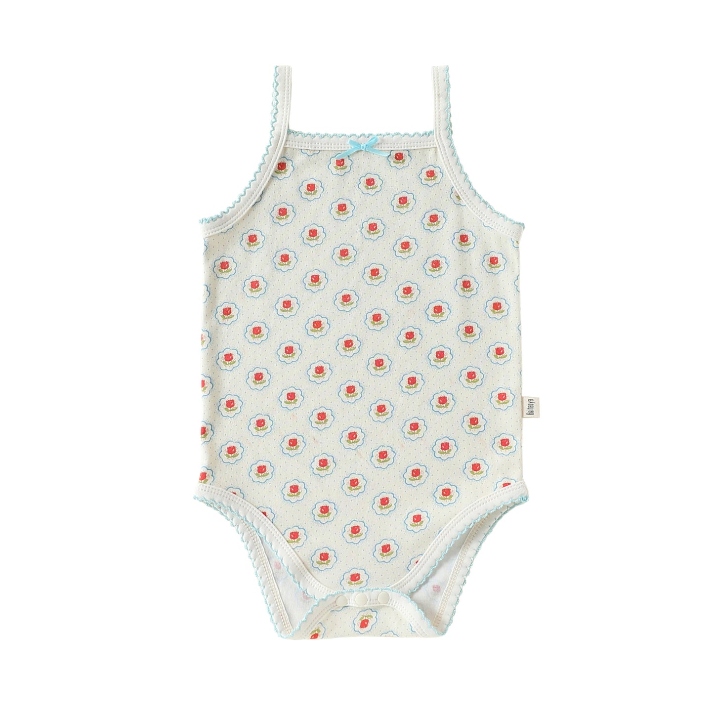 Summer Arrival Baby Unisex Sleeveless or Fly Sleeves Floral Bodysuits, MyKids-USA®, Bodysuits, MyKids-USA® - Size/Age - 66 (3-6M) - Color - Blue -  -  - TR2604212307-C.