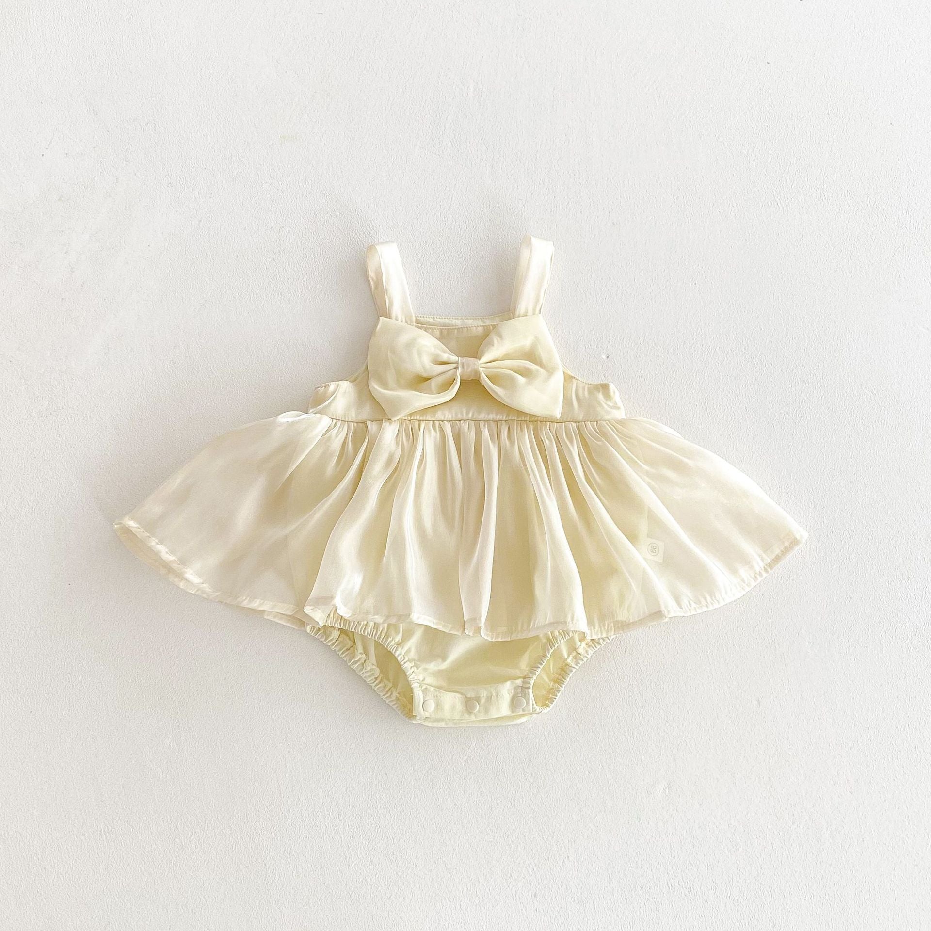 Summer Arrival Baby Girls Cute Sleeveless Butterfly-bow Decorated Dress Design Strap Onesies, MyKids-USA®, Baby One-Pieces, MyKids-USA -  -  -  -  -  -  - 