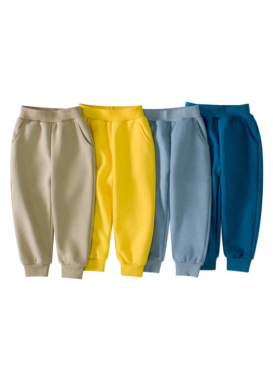 European And American Children’s Spring Boys’ Solid Color Pants – Casual Kids Trousers