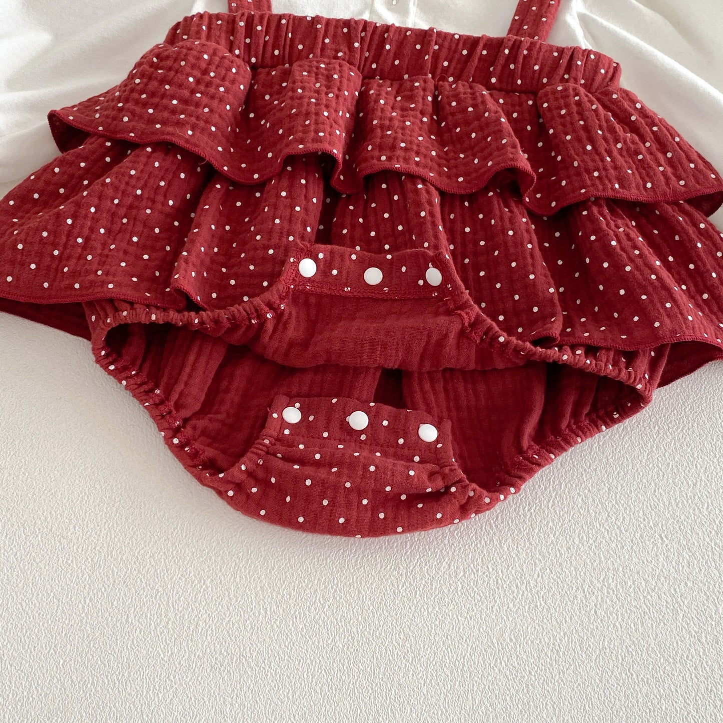 Spring Arrival Baby Girls Long Sleeves Ruffle Neck Color Patchwork Bodysuit, MyKids-USA®, Baby One-Pieces, MyKids-USA -  -  -  -  -  -  - .