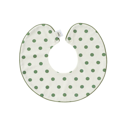 MyKids-USA® Adorable Geometric Pattern Snap-on Round Shaped Bib