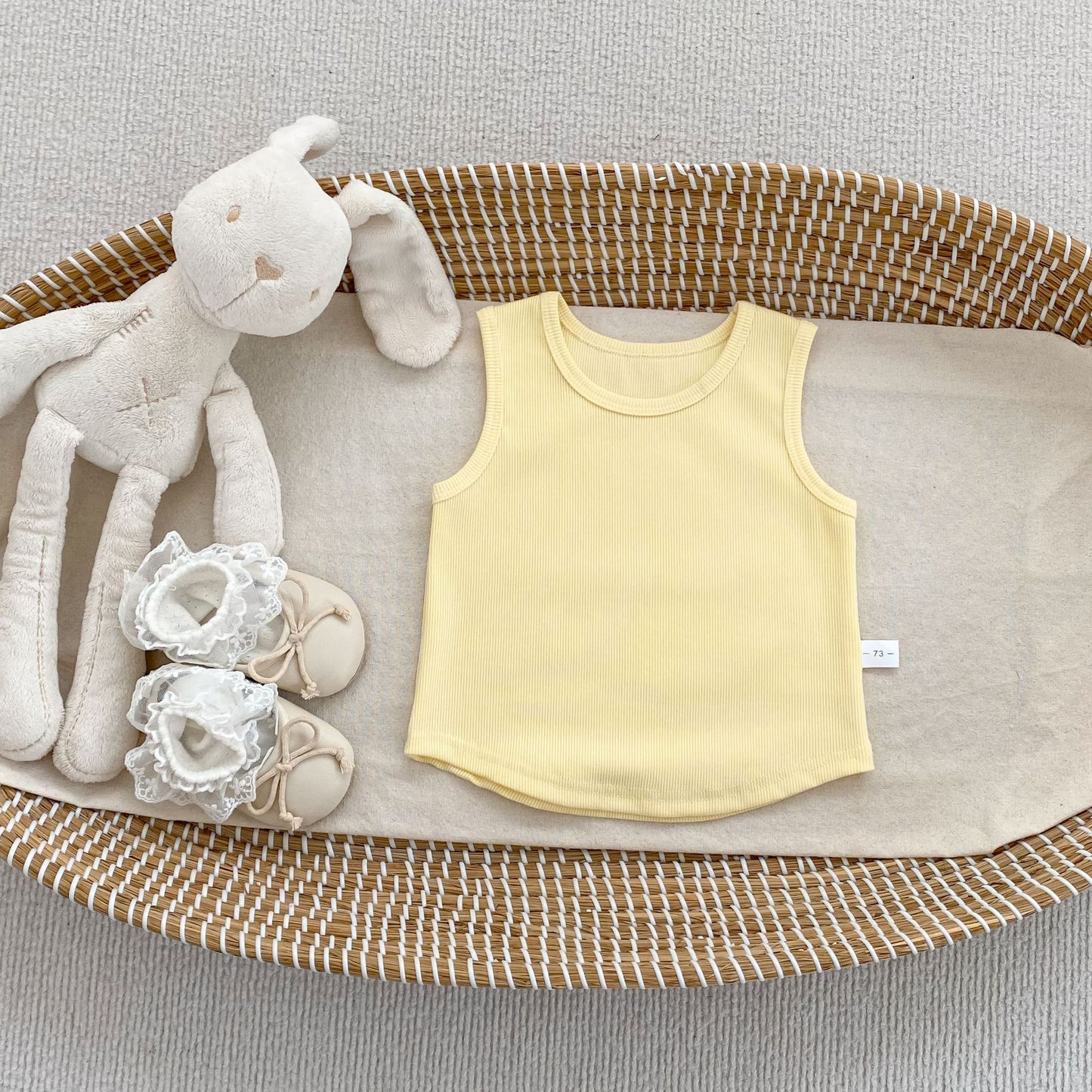 Arrival Summer Baby Kids Girls Solid Color Top Vest, MyKids-USA®, Baby & Children's Tops, MyKids-USA - Size/Age - 73 (6-9M) - Color - Yellow -  -  - TR2605112344-E.