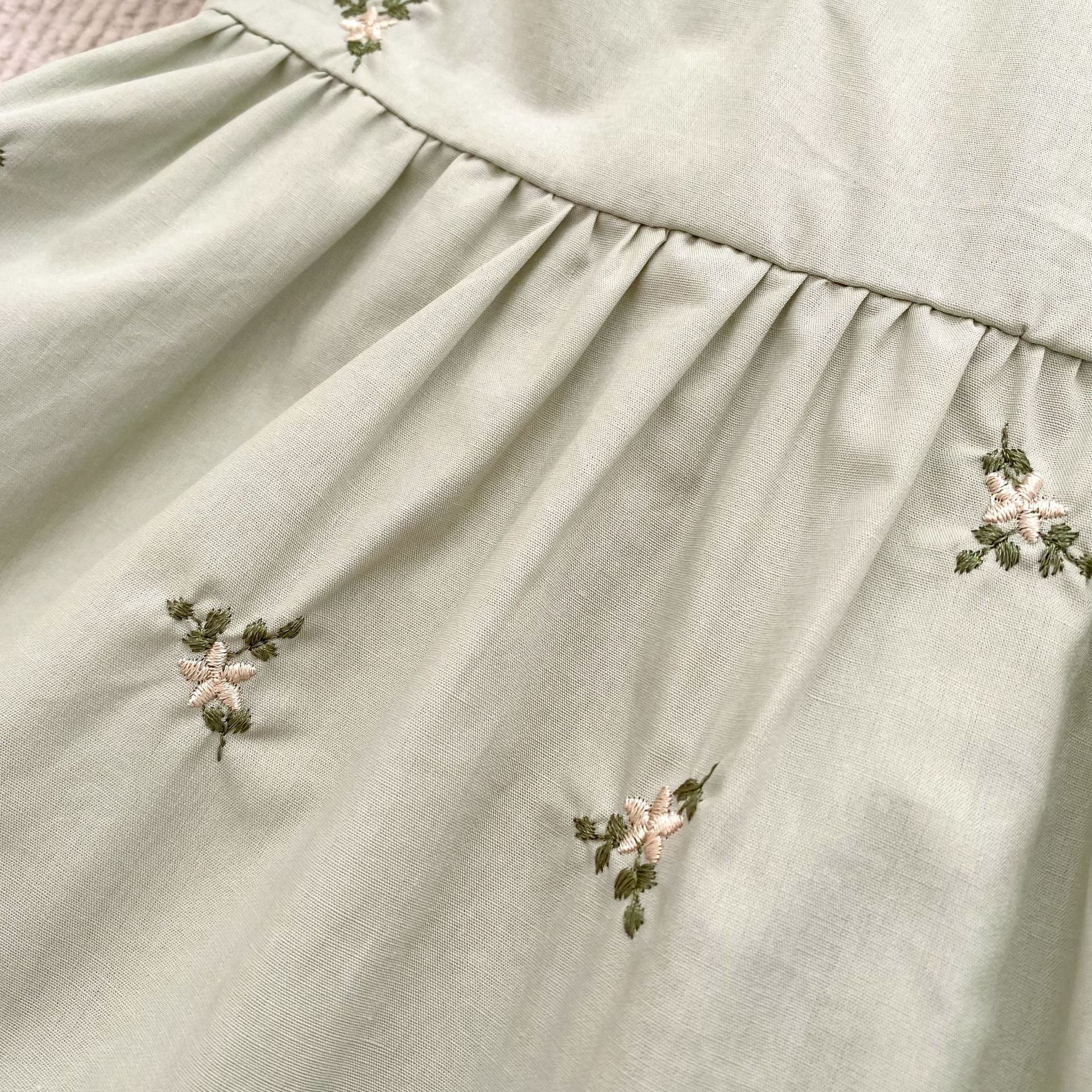 Summer Girls Flowers Pattern Embroidered Onesies and Dress – Princess Sister Matching Set, MyKids-USA®, Baby & Toddler Outfits, MyKids-USA -  -  -  -  -  -  - .