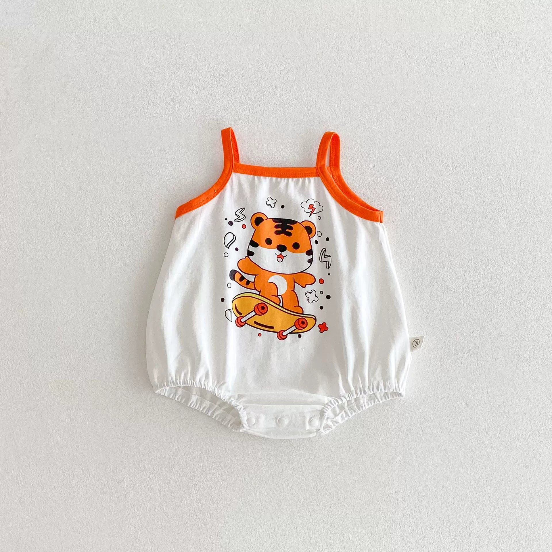 Summer Arrival Baby Unisex Cute Cartoon Tiger Pattern Sleeveless Onesies, MyKids-USA®, Baby One-Pieces, MyKids-USA -  -  -  -  -  -  - 