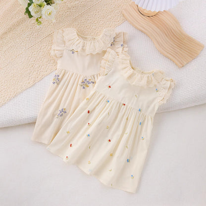 Summer Arrival Colorful Flowers Pattern Fly Sleeves Dress for Stylish Girls, MyKids-USA®, Baby & Toddler Dresses, MyKids-USA -  -  -  -  -  -  - 