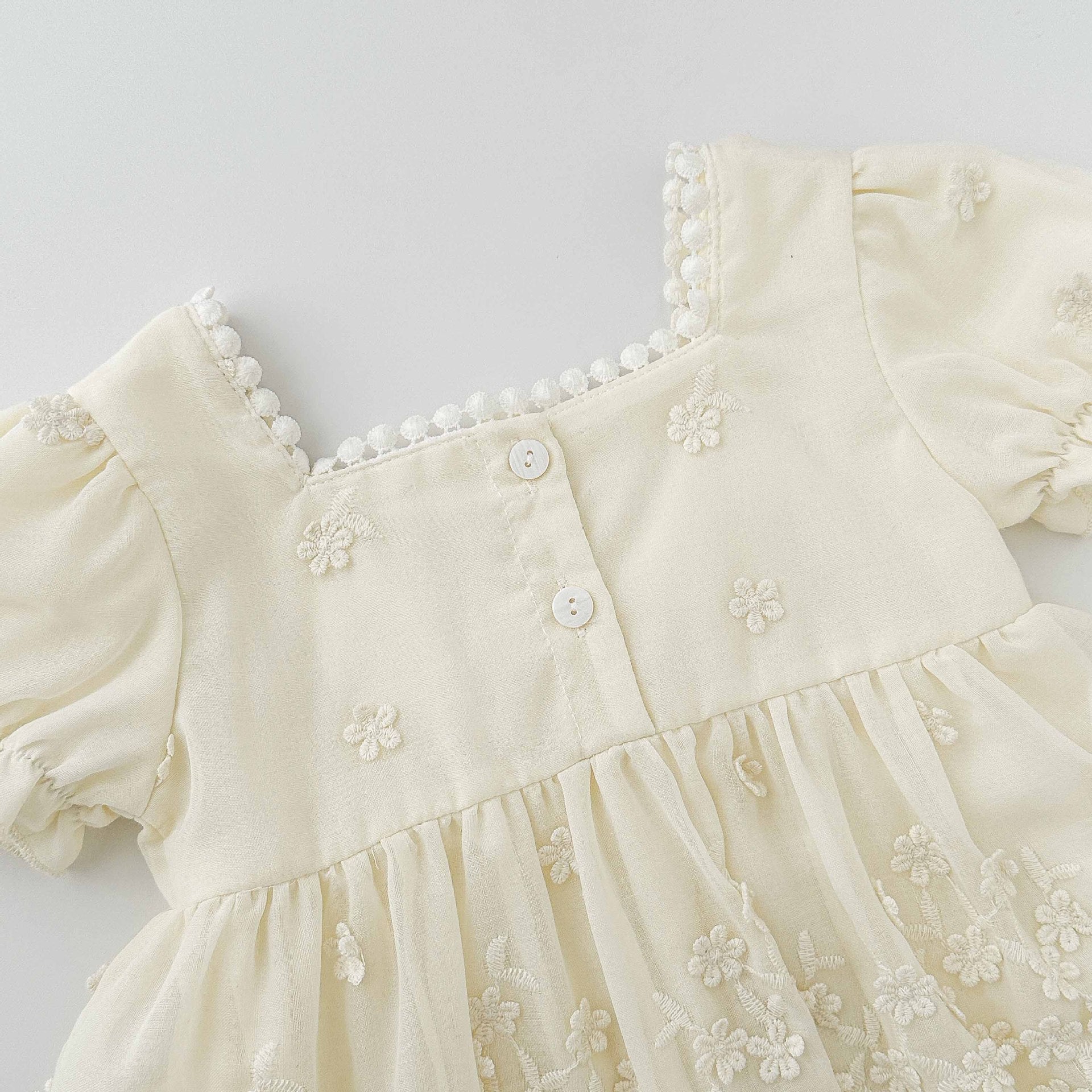 Summer Arrival Baby Girls Cute Short Sleeves Flowers Pattern Decorated Onesies, MyKids-USA®, Baby One-Pieces, MyKids-USA -  -  -  -  -  -  - 