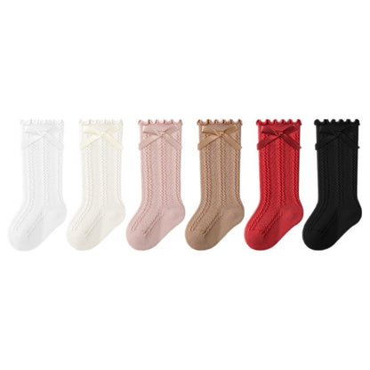 Autumn and Spring Baby Kids Girls Breathable Solid Color Pattern Cute Socks, MyKids-USA®, Crew Socks, MyKids-USA -  -  -  -  -  -  - 