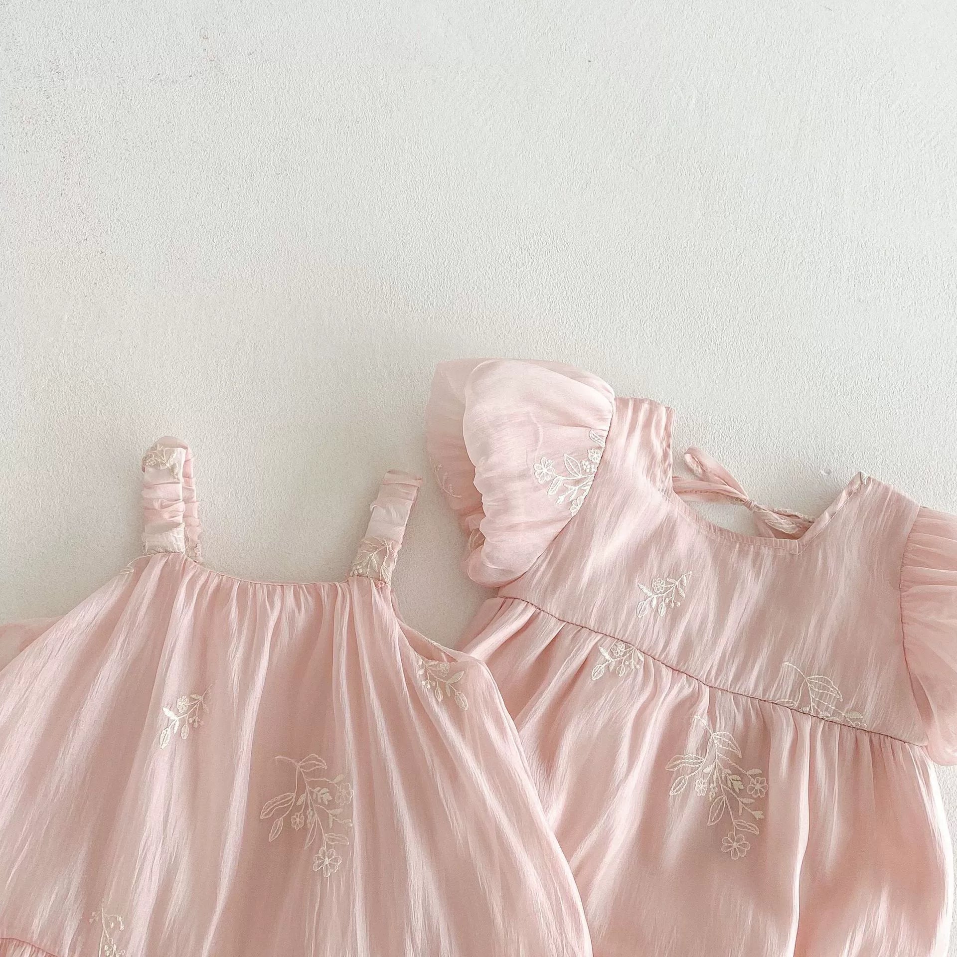 Summer Arrival Baby Girls Cute Pink Short Sleeves Flowers Embroidered Onesies, MyKids-USA®, Baby One-Pieces, MyKids-USA -  -  -  -  -  -  - 