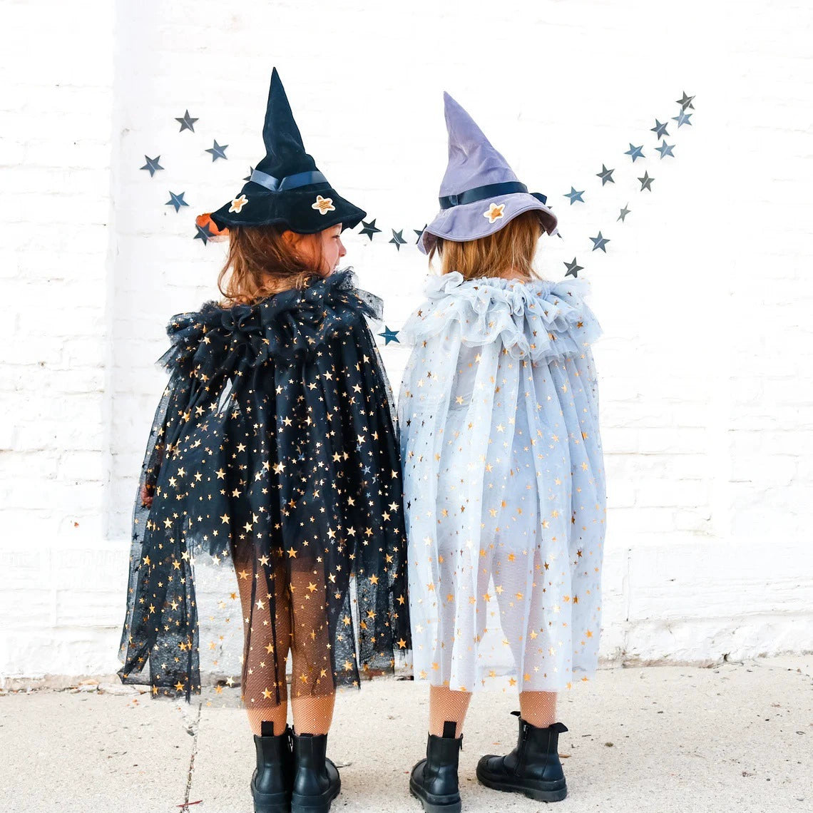 Arrival Girls’ In-Stock Sweet Mesh Cape (25cm*20cm) for Halloween Parties, MyKids-USA®, Costume Accessories, MyKids-USA - Size/Age - Average - Color - Silver -  -  - TR2508201828-F.