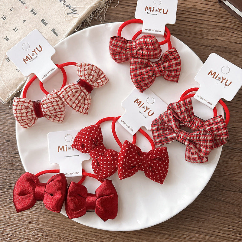 Collection of 2 Versatile Butterfly-bows Decorated Hair Ties, MyKids-USA®, Ponytail Holders, MyKids-USA -  -  -  -  -  -  - .