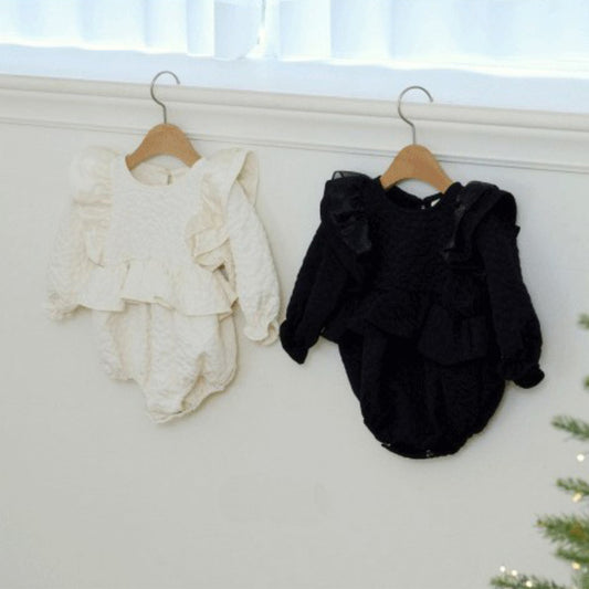MyKids-USA® Flutter Sleeve Ruffle Bubble Baby Kids Girls Princess Bodysuit