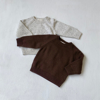 Arrival Spring and Autumn Baby Kids Unisex Dots Pattern Knitted Pullover Sweater